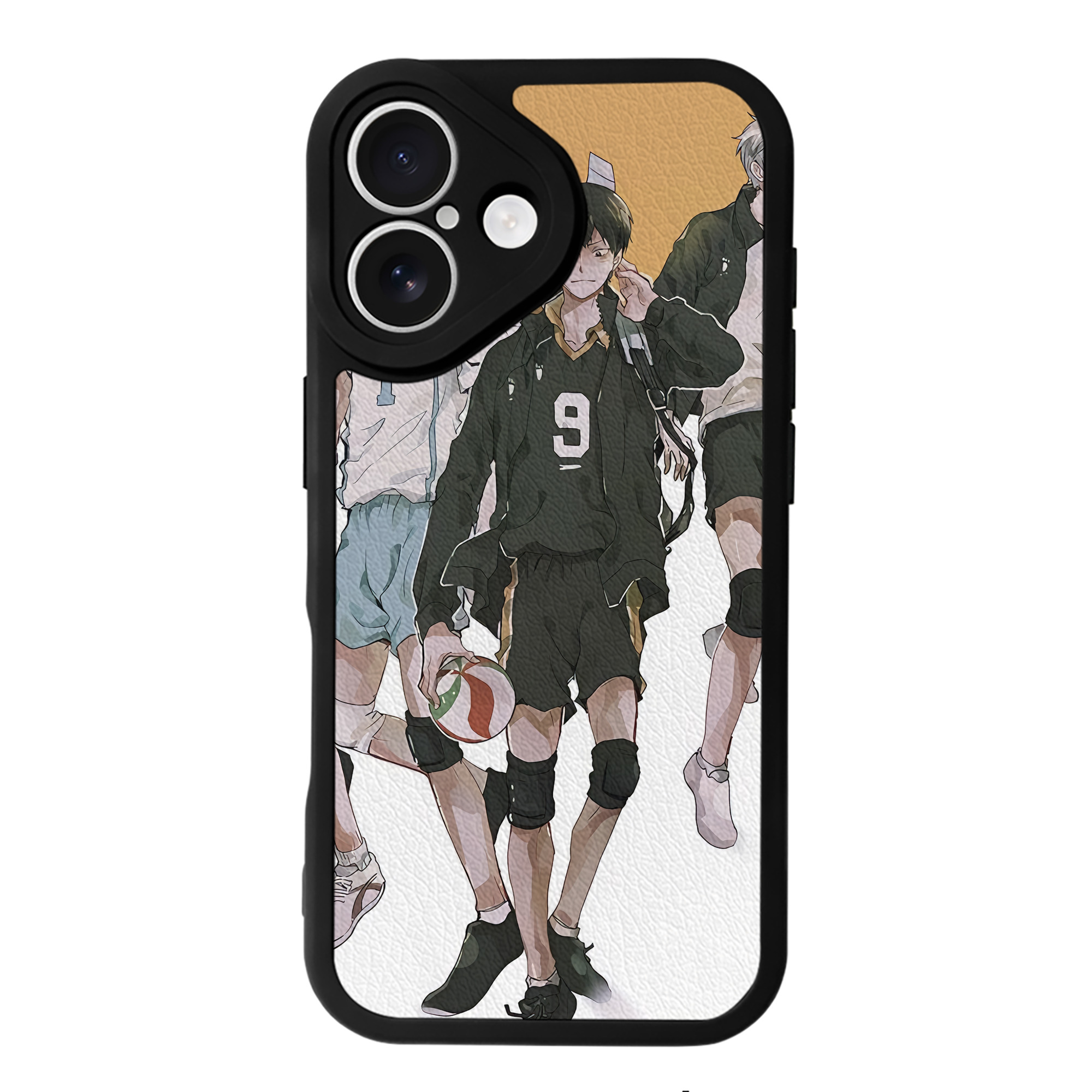 （画像用） ハイキュー!! Haikyu!! 【iPhone 16シリーズ対応】シリコンスマホケース（レザー調） 材質：シリコン